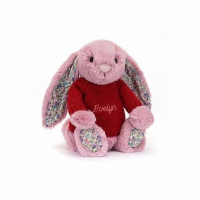 Jellycat Blossom Tulip Bunny with Red Jumper UK | 58749QWHG